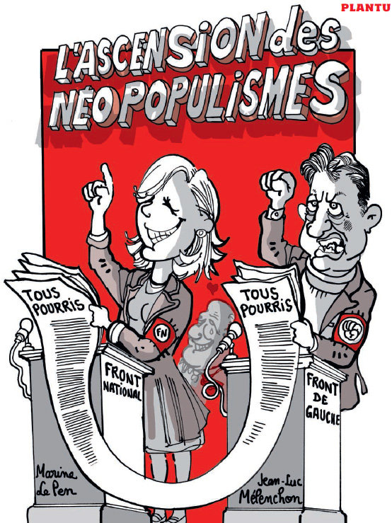 Plantu - La montée des populismes.